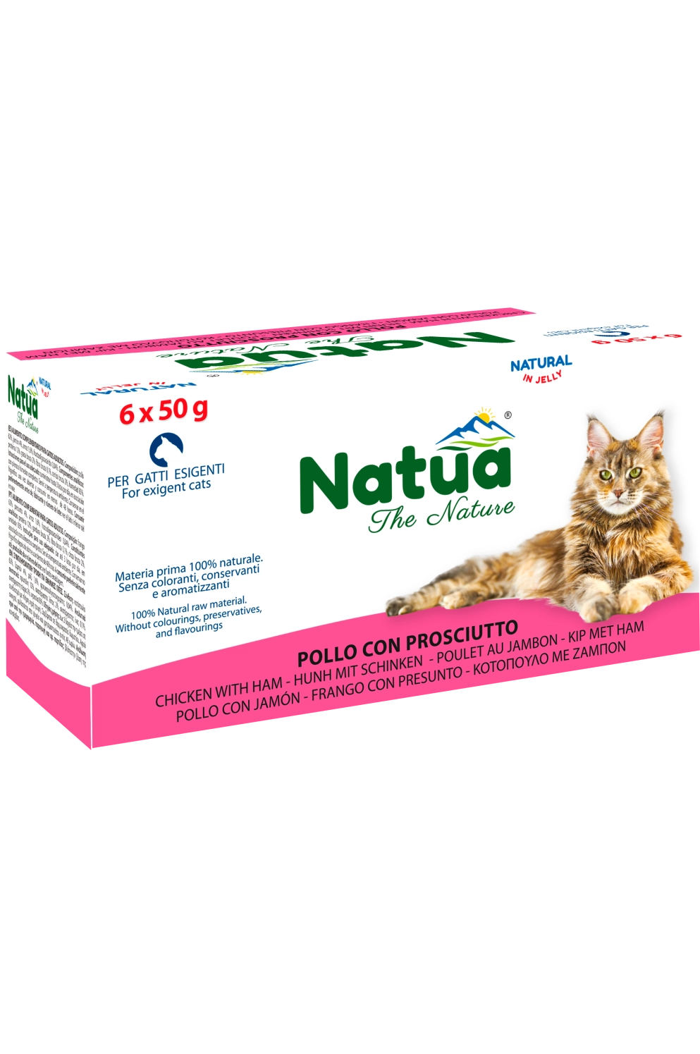 Natua Cat Natural Pollo Prosciutto Jelly 6x50g Natua Cat Natural Pollo Prosciutto Jelly 6x50g